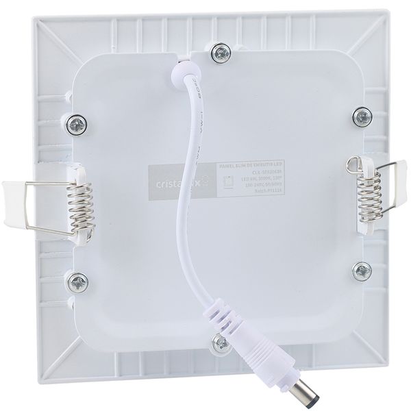 Luminaria-Plafon-LED-de-Embutir-6W-Quadrada-Branco-Quente-Ultra-LED-|-Cristallux®-2